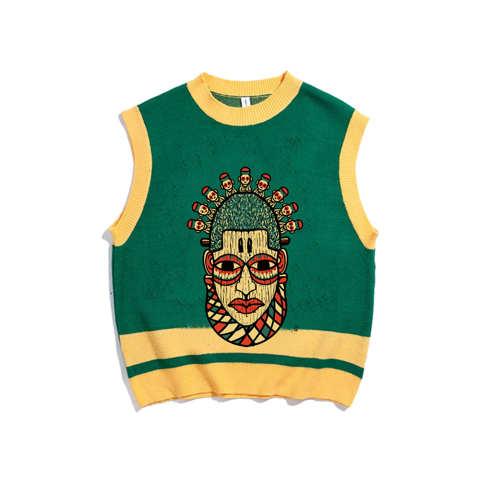 “Dear britain, bring us our mask” Jacquard Vest